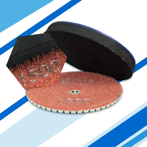 Miniatura 6 de Sali 10 unidades - Almohadillas para pulir de diamante de 4 pulgadas, kit de almohadillas para pulir piedra de granito húmedo para taladro