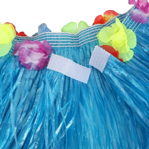 Miniatura 3 de Kilofly - Falda elástica hawaiana para bailarín de hierba y hula para niñas
