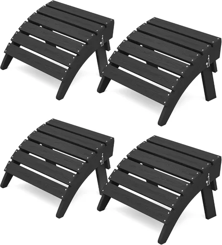 Miniatura 23 de KINGYES Otomana Adirondack plegable para silla Adirondack, Aruba