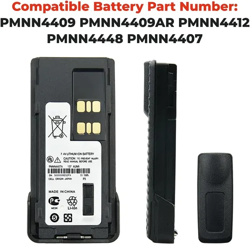 Miniatura 4 de Paquete de 10 baterías PMNN4407A para Motorola XPR3300 XPR3500 XPR7350 XPR7380 XPR7550 XPR7580 GP338D DP4600 XiR P8668 APX 2000 Batería de repuesto