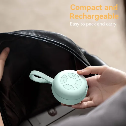 Miniatura 4 de Máquina de sonido portátil para bebé, ruido blanco, 12 sonidos relajantes, cancelación de ruido para viajes, oficina, guardería, baby shower, regalo