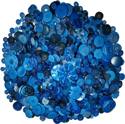 Miniatura 8 de 1600 Botones Negros para Manualidades a Granel, Botones Negros para Manualidades de Tamaños Variados para Manualidades DIY, Costura y Decoraciones