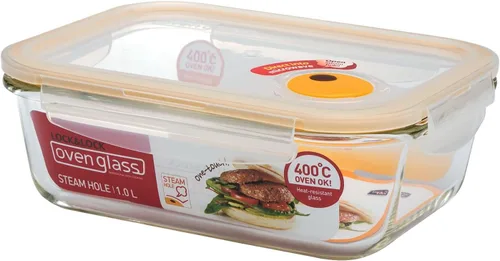 Miniatura 8 de LOCK & LOCK Purely Better - Recipiente de almacenamiento de alimentos de vidrio con tapa de ventilación de vapor, cuadrado de 17 onzas