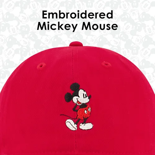 Miniatura 3 de Concept One Disney Mickey Mouse - Gorro de algodón bordado, ajustable, con ala curvada