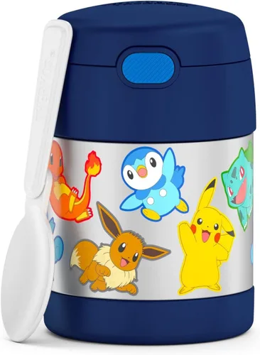 Miniatura 25 de THERMOS FUNTAINER - Tarro de alimentos aislado de 10 onzas, tarro de comida para niños con cuchara plegable, Spider-Man