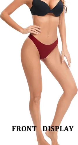 Miniatura 2 de POKARLA Tangas sin costuras para mujer, ropa interior invisible, paquete de 10