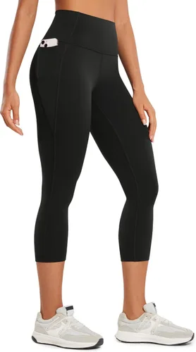 CRZ YOGA Butterluxe - Leggings capri de entrenamiento con bolsillos de 21 pulgadas, cintura alta, gimnasio, atletismo, para mujer