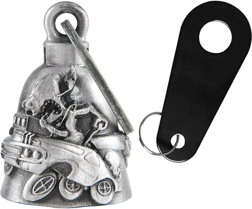 Miniatura 9 de Dream Apparel Campana de Motocicleta Ángel Guardián para Ahuyentar Gremlins, Campana para Motociclistas para Hombres y Mujeres, Regalo de Buena