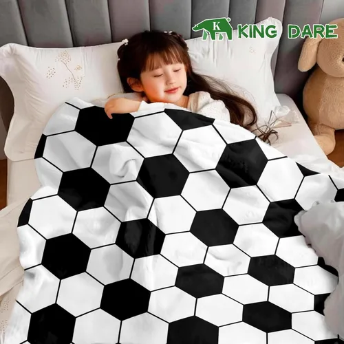 Miniatura 2 de KING DARE Manta de fútbol – Manta de forro polar suave para niños, regalos únicos de fútbol para niños y niñas de 6 a 12 años, 40 x 50 pulgadas