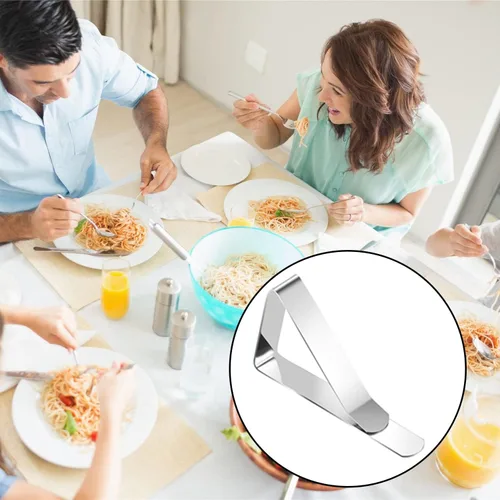 Miniatura 5 de 60 clips para mantel, clips de mesa de picnic resistentes, abrazaderas de acero inoxidable, soportes para manteles de mesa, ideales para el hogar