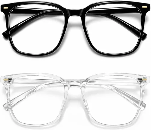Miniatura 19 de Oversized Square Blue Light Blocking Glasses for Women Men, Anti-Fatigue Computer Monitor Glasses Reduce Eye Strain