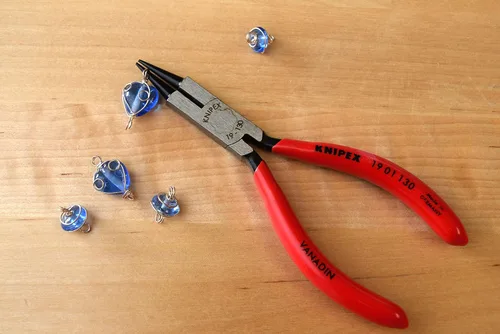Miniatura 4 de KNIPEX Herramientas 19 01 130 Alicates de joyería de nariz redonda con bordes de corte