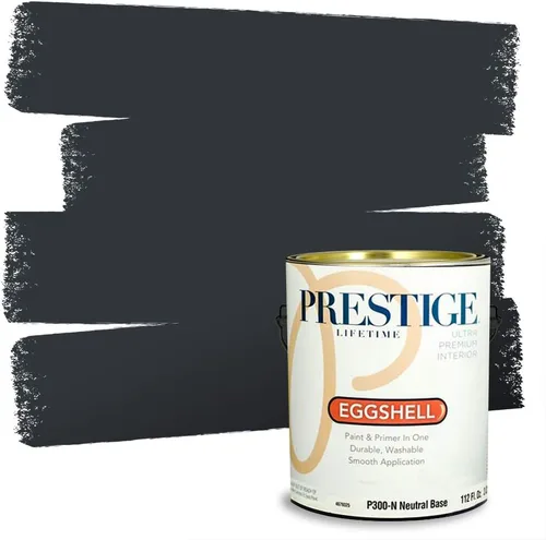 Miniatura 240 de Prestige Paints - 2 en 1, pintura base y pintura de exterior, P500-N-SW7020 SW6991-PCM