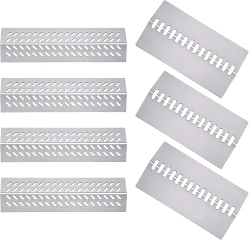 Placas de calor para parrilla de repuesto para parrilla Bull 16631,16520, Bull Angus 4 Burner 47629, Cal Flame G Series 4 Burner G4, cubiertas para