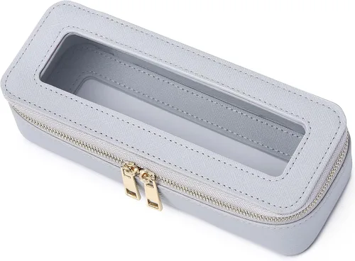 Miniatura 38 de Pinkmik Pequeña bolsa de maquillaje, mini estuche transparente para maquillaje y neceser con cremallera, organizador de bolsos para mujer