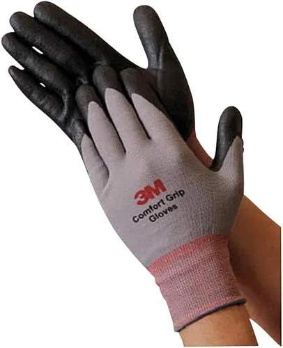 Miniatura 2 de 3M KOR - Guantes ligeros con revestimiento de espuma de nitrilo lavables, tacto inteligente, 10 pares, talla M, color gris