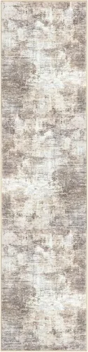 Miniatura 435 de IOHOUZE Alfombra abstracta lavable de 3 x 12 pies para pasillos, antideslizante para cocina, camino de entrada de lana sintética para interiores
