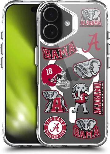 Miniatura 220 de Head Case Designs Funda de gel suave con licencia oficial de la Universidad de Alabama UA Collage compatible con Apple iPhone 13 Pro Max