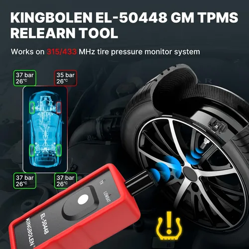 Miniatura 4 de KINGBOLEN EL-50448 herramienta de aprendizaje TPMS para el sistema de monitoreo de presión de neumáticos automático de GM, herramienta de activación