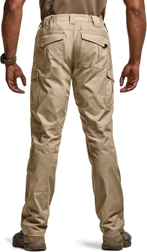 Miniatura 2 de CQR Pantalones tácticos Flex Ripstop para hombre, pantalones cargo elásticos resistentes al agua, pantalones de trabajo ligeros EDC para senderismo