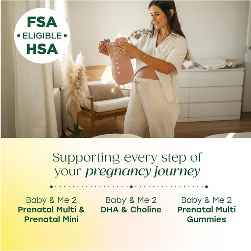 Miniatura 7 de Nutrientes clave vitales para apoyo prenatal tanto de la madre como el bebé Baby & Me 2, MegaFood, 60, 1, 1