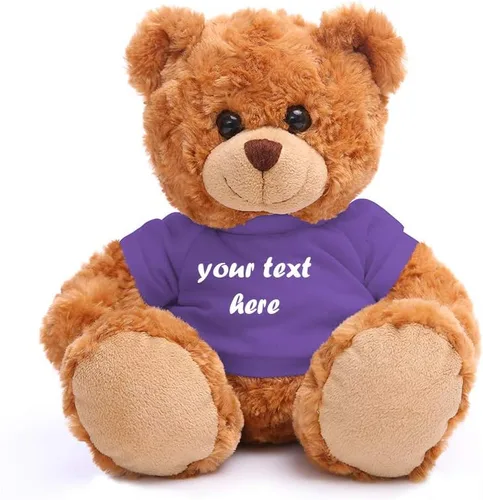 Miniatura 9 de Plushland Oso de peluche de 11 pulgadas, regalo personalizado de animal de peluche, gran regalo para el día de la madre, San Valentín, graduación
