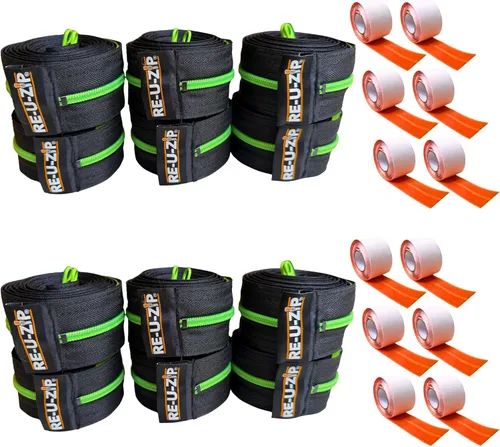 Miniatura 13 de RE-U-ZIP® Cremallera resistente reutilizable con barrera contra polvo Paquete Pro Sistema patentado de gancho y bucle Rentable y confiable