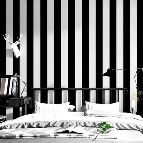 Miniatura 10 de Amiya Papel Pintado Negro y Blanco con Diamantes para Despegar y Pegar Papel de Vinilo Geométrico en Rombo para Cuarto de Lavado Cocina Baño Papel