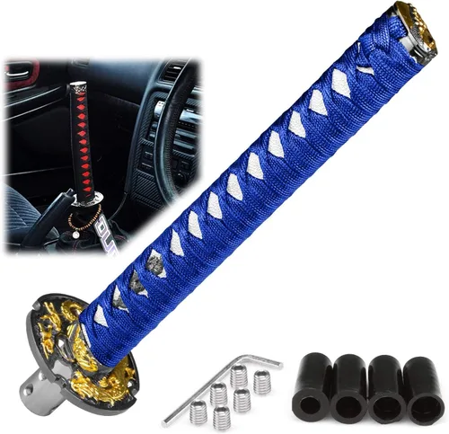 Miniatura 30 de EZAUTOWRAP Espada Samurai 5.9 pulgadas., 10cm, Negro Blanco
