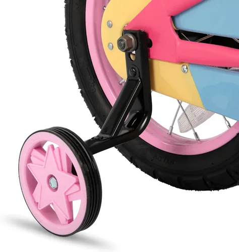 Miniatura 6 de JOYSTAR 12 14 16 18 Inch Kids Bike for 2-9 Years Girls, Toddler Girls Bike with Training Wheels, Rainbow Bikes, Children Bicycle, Macaroon