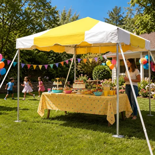 Miniatura 33 de Party Tents Direct Carpa para Fiesta de 20x30 - Marco de Acero - Gazebo al Aire Libre, Pabellón, Sombrilla para Sol, Refugio para Acampada - Verde