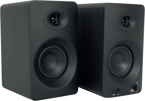 Miniatura 3 de Rockville ASM4 - Altavoces de monitor de estudio alimentados por USB, par de 4", 2 vías, 200W, color negro, Bluetooth, entrada óptica, perfectos