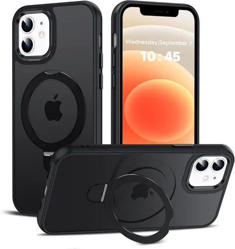 Miniatura 46 de LeYi para iPhone-13 Funda/iPhone-14 Fundas: con soporte para MagSafe i Phone 13Funda con anillo magnético iPhone14 iPhone13 Cubierta Funda para Negro