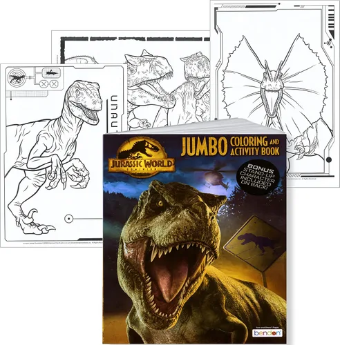 Miniatura 2 de Libro para colorear y actividades Jumbo de Jurassic World - 64 páginas