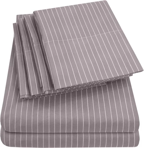 Miniatura 10 de Sábanas de cama tamaño California King – 6 piezas 1500 Supreme Collection Juego de sábanas de microfibra cepillada fina con bolsillos profundos Aqua