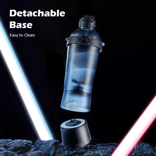 Miniatura 3 de Botella mezcladora eléctrica de proteínas, botellas mezcladoras de 18.6 onzas para mezclas de proteínas, Tritan Sin BPA Vaso mezclador