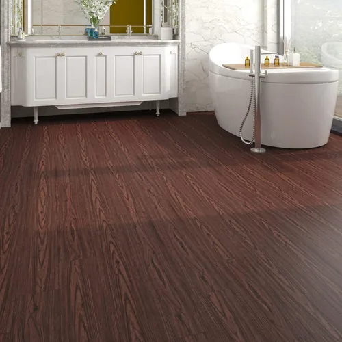 Miniatura 5 de Livelynine Azulejos de vinilo para despegar y pegar, tablones impermeables de madera de cerezo de 6 pulgadas x 3 pies, 4 unidades de azulejos