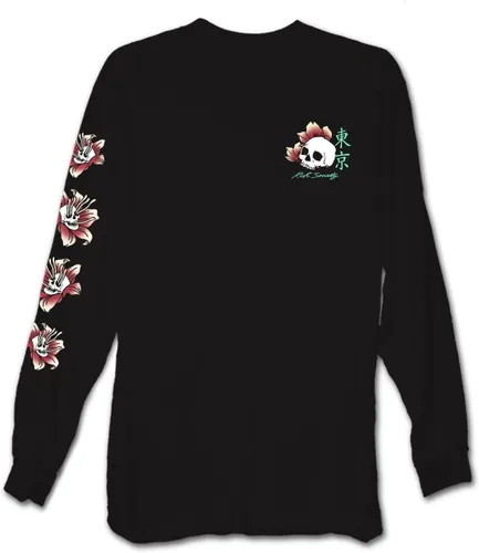 Miniatura 4 de Riot Society Camiseta de manga larga estampada y bordada para hombre