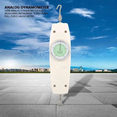 Miniatura 2 de Dinamómetro, 500n Puntero Dinamómetro Mecánico Analógico Push Pull Medidor Dinamómetro Analógico Dinamómetro Push-Pull Medidor Probador Push Pull