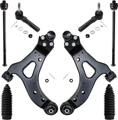 Miniatura 52 de Detroit Axle - Kit de brazos de control de extremo delantero de 8 piezas para Dodge Dakota 00-04, Durango 00-03, 4 brazos de control superior e