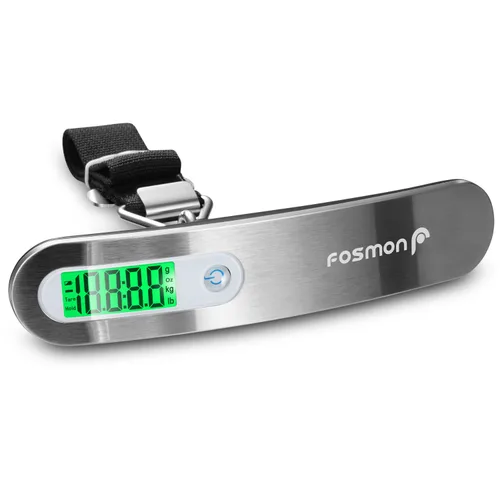 Miniatura 7 de Fosmon Báscula digital de equipaje (paquete de 2) con pantalla LCD digital, báscula de equipaje con capacidad de 110 libras, báscula portátil