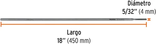 Miniatura 2 de TRUPER E7018-5 7018 Electrodo de palo 5/32" (4mm)