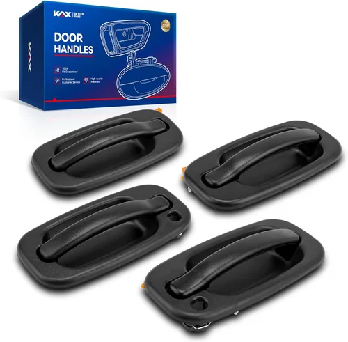 Miniatura 20 de KAX Manija de puerta exterior de ABS para conductor, 4 piezas, compatible con Toyota Tundra 2007-2019; reemplaza