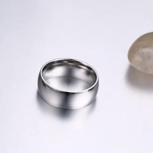 Miniatura 8 de TTVOVO Anillo para hombre de 0.079 in, 0.157 in, 0.236 in, 0.315 in, acero inoxidable, anillos simples para hombres, mujeres, niños y niñas, anillos
