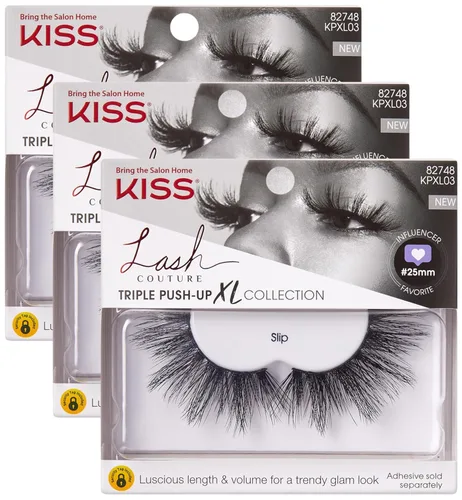 Miniatura 13 de KISS Lash Couture - Pestañas postizas Triple Push Up XL Collection, volumen 3D en longitud extra larga con tecnología de diseño triple, libre