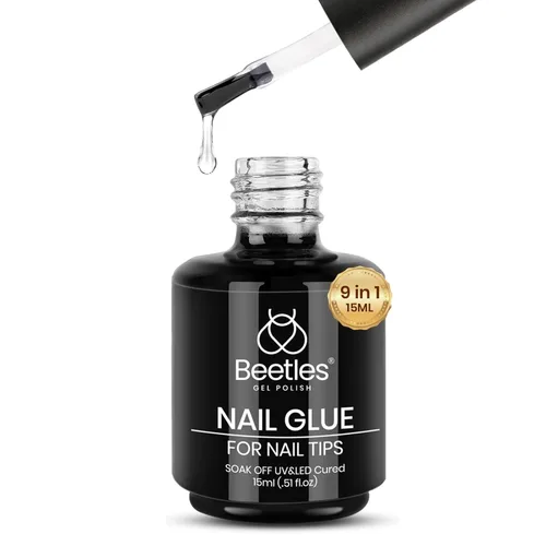 Miniatura 17 de Beetles 3 piezas de 15 ml de esmalte de uñas en gel, capa superior, base y juego de eliminación líquida de látex, sin necesidad de limpiar, capa
