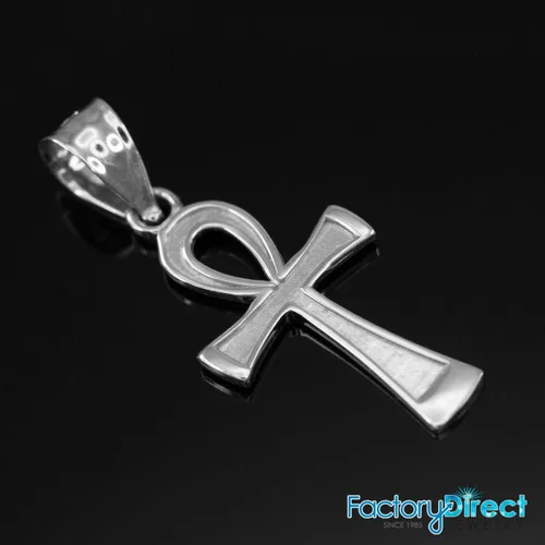 Miniatura 4 de Claddagh Gold Colgante de plata de ley 925 con cruz egipcia Ankh
