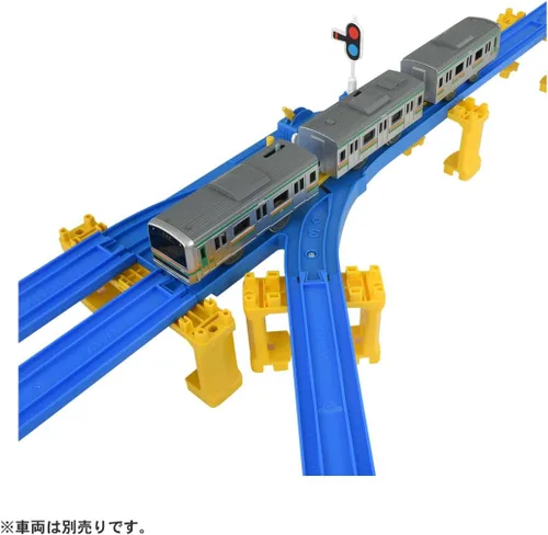 Miniatura 3 de Takara Tomy HO Scale - Pista de tren de plástico mediano con riel medio recto (R-16)