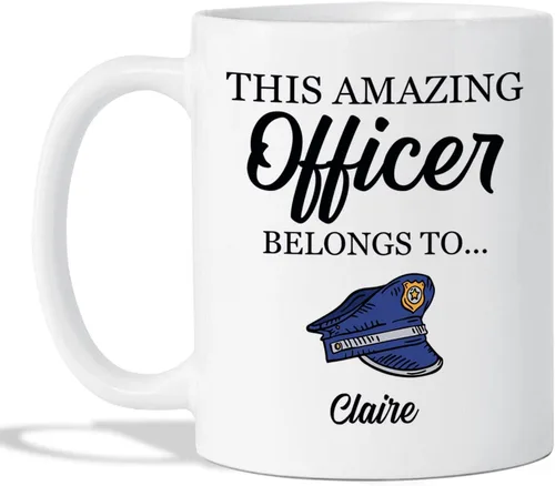Miniatura 9 de Novedosa taza de policía, taza de café personalizada de policía, taza de oficial de policía, taza de policía, regalos para policía, regalos