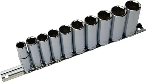 Miniatura 2 de Eastwood Calidad 3/8 pulgadas Drive Deep Metric 10 piezas Socket Set Acero cromado